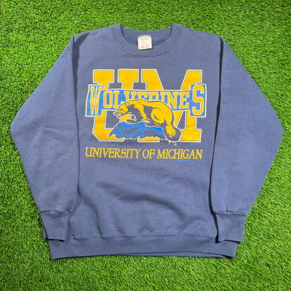 1990's Michigan Wolverines Sweatershirt Size XL USED v18464