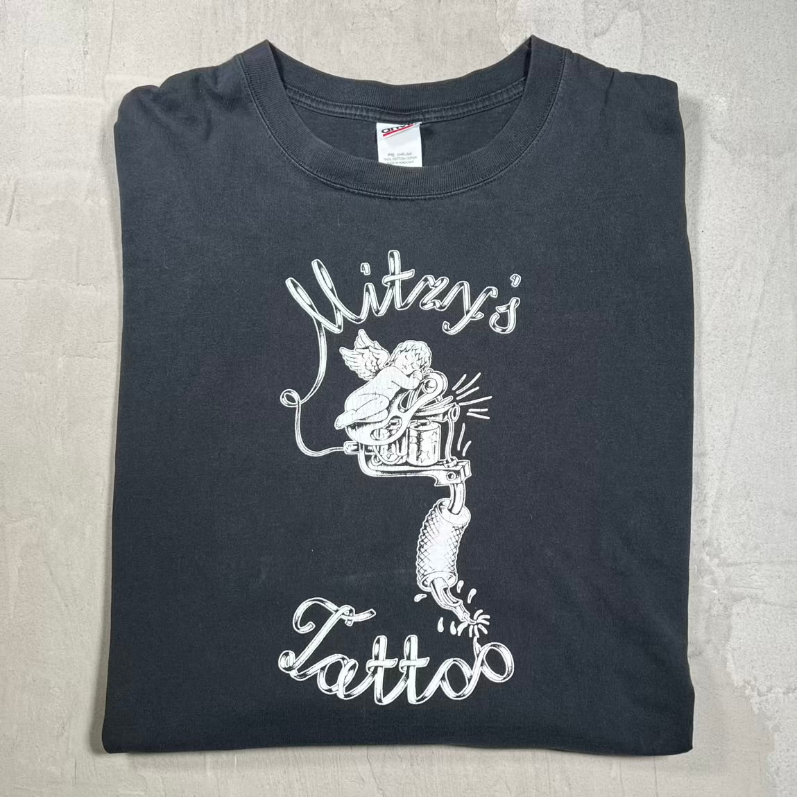 1990s Mitzy's Tattoo Parlor Black Longsleeve Size XL USED v20241