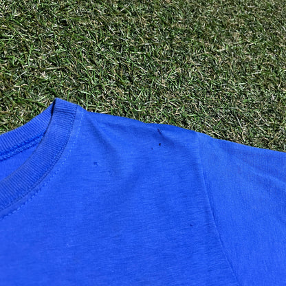 Y2K Polo Ralph Lauren Blue Pocket Tee Size Medium USED v16401
