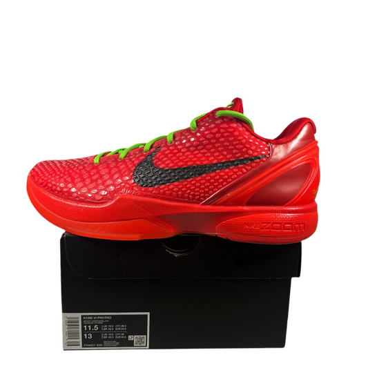 Nike Kobe 6 Protro Reverse Grinch (2023) Size 11.5 NEW s18622