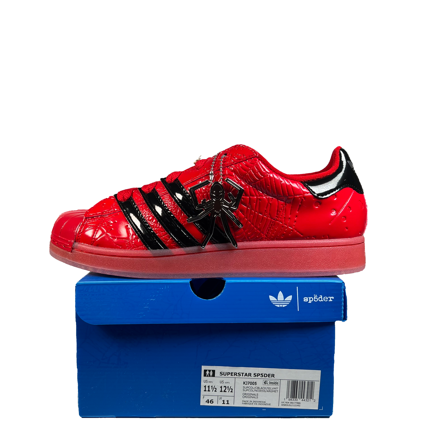 Adidas Superstar Sp5der Red Black (2026) Size 11.5 USED S21550