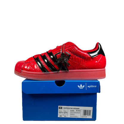 Adidas Superstar Sp5der Red Black (2026) Size 11.5 USED S21550