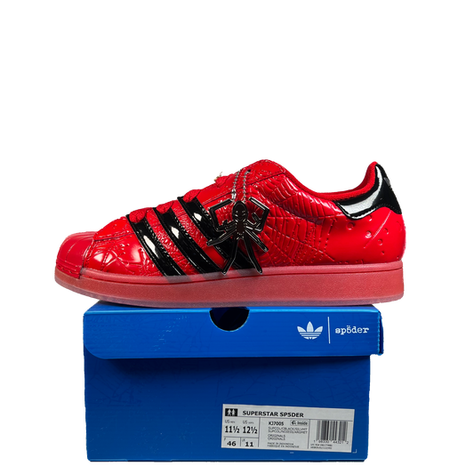 Adidas Superstar Sp5der Red Black (2026) Size 11.5 USED S21550