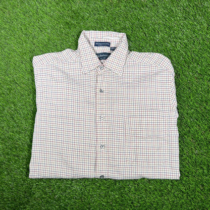 1990's Burberry's Stripped Shirt Size Medium USED v17422