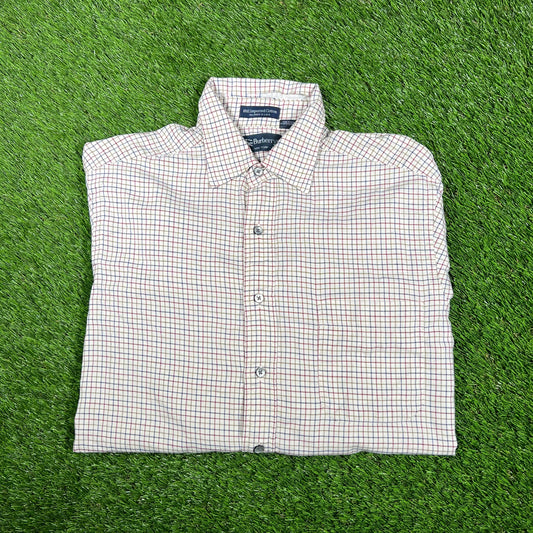 1990's Burberry's Stripped Shirt Size Medium USED v17422