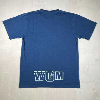 Bape Shark Face Washed Blue Tee Size XL USED x18751