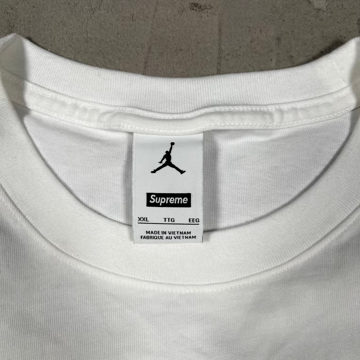 Supreme Jordan Biggie White Tee (2024) Size XXL USED x18985
