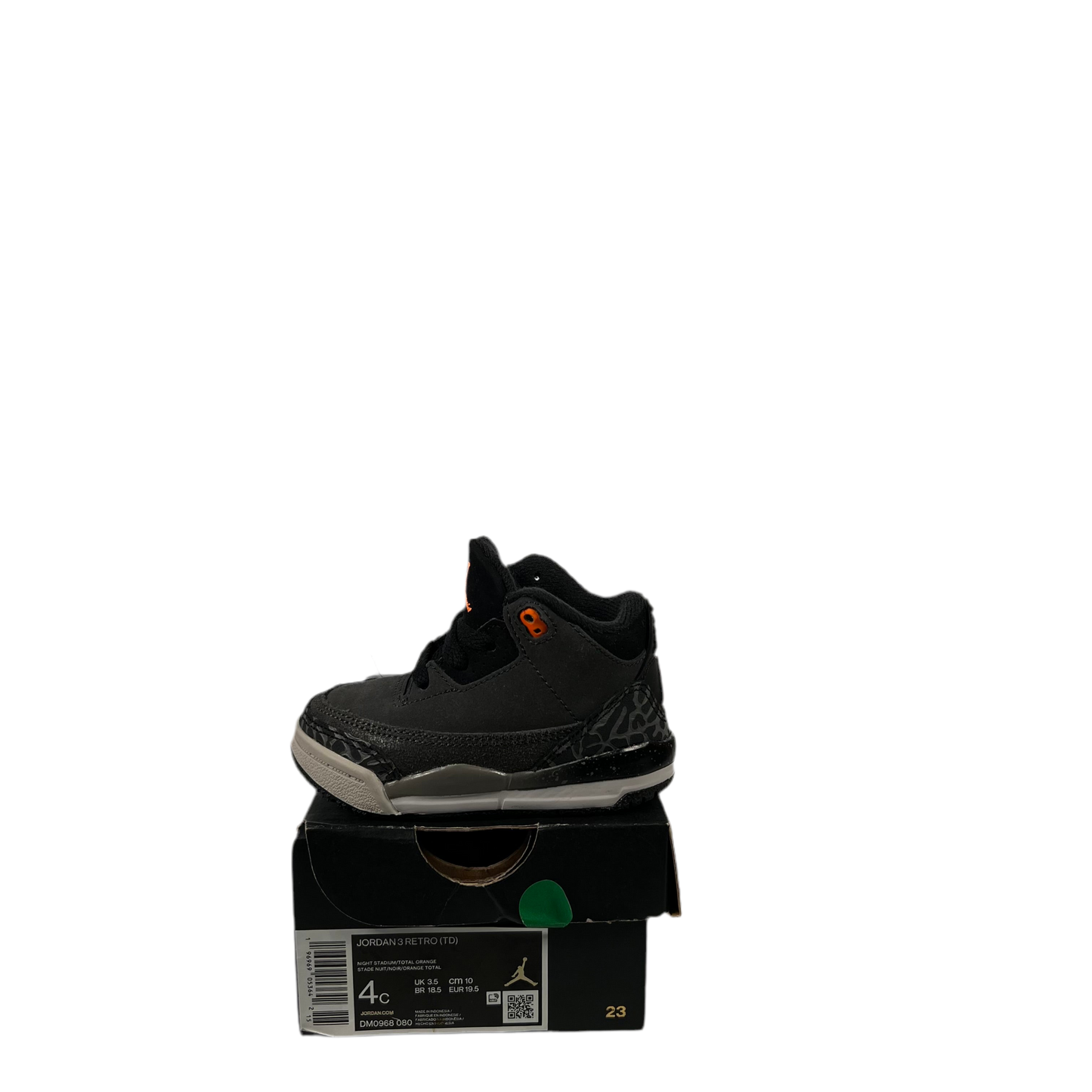 Jordan 3 Fear Pack (2023) Size 4c NEW s18786