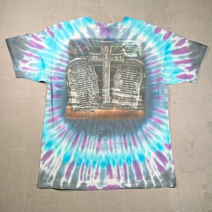 1997 Ozz Fest Screaming Head Tie Dye Tee Size XL USED v20407