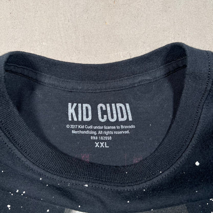 Kid Cudi Passion Pain Demon Slayin Black Tee Size XXL USED x11538
