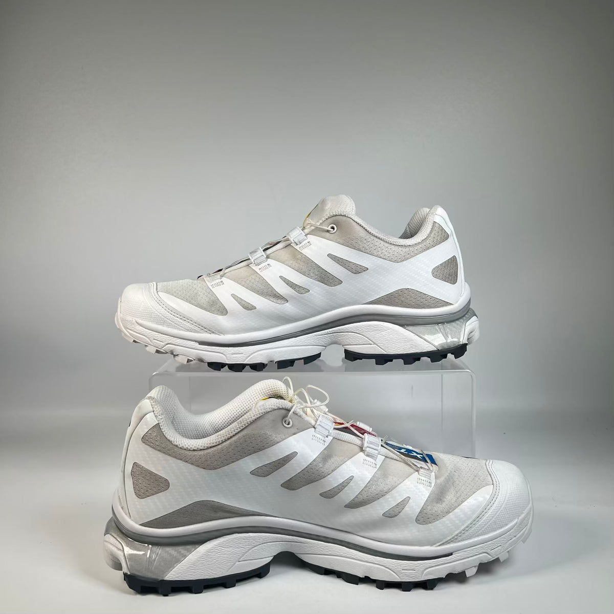 Salomon XT-4 OG White Lunar Rock (2023) Size 9.5 USED s23265