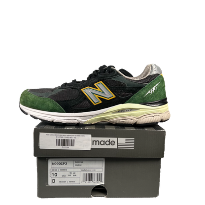 New balance 990v3 black green yellow Size 10 USED s12254