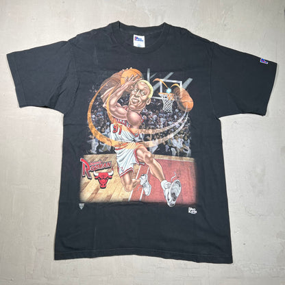 Dennis Rodman Caricature Pro Player Tee Size XL USED v5969