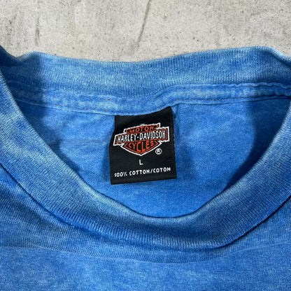 2003 Harley Davidson Washed Blue "1903" Longsleeve Size Large USED v20072