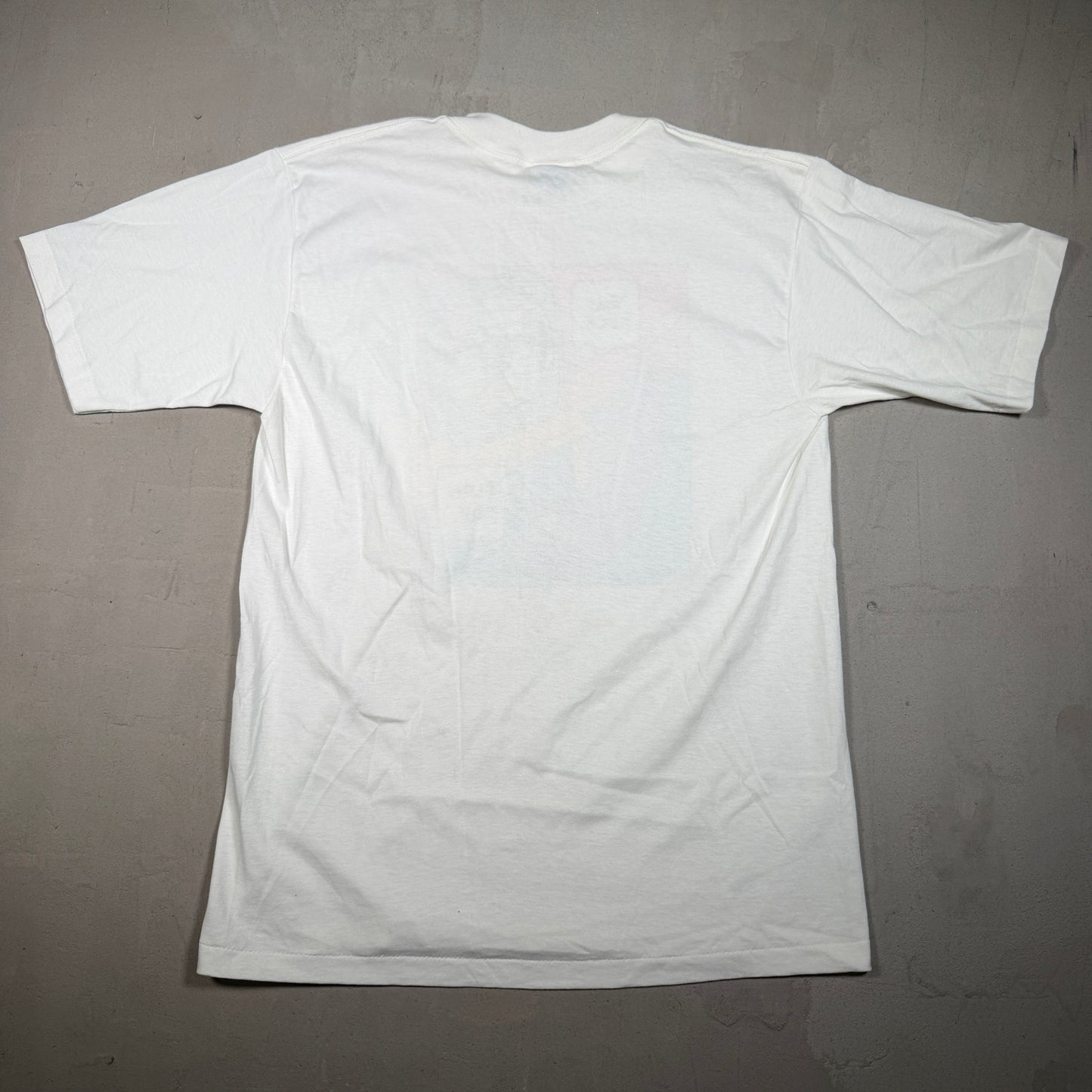 1990s You Suck Blow Me Vaccum Fan Art White Tee Size Large USED v16651