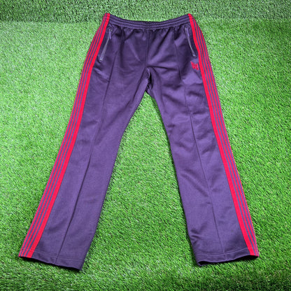 Needles Purple/Red Track Sweatpants Size Medium USED x14628