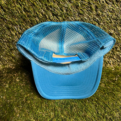 Sicko Working Like a Sicko Blue Trucker Hat Size One Size USED x13940