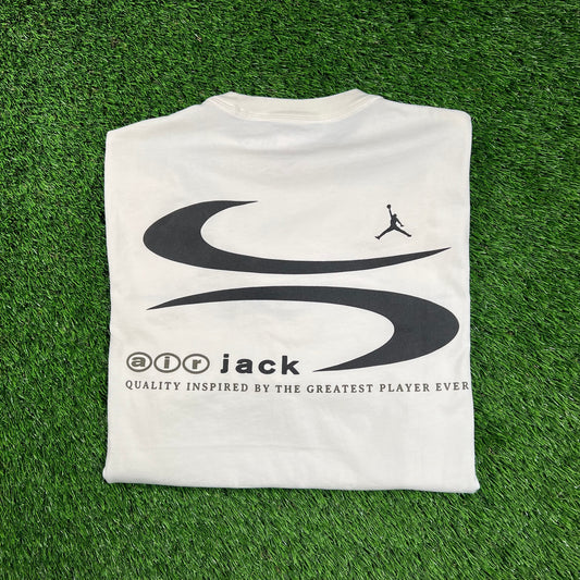 Travis Scott Jordan JumpanJack White Tee Size Small NEW x16511