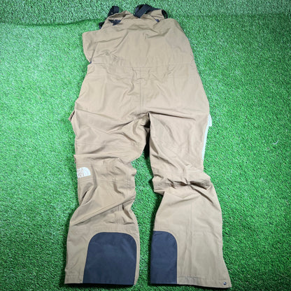 North Face Olive DryVent Overalls Size Large USED v17983