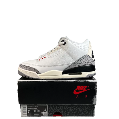 Jordan 3 White Cement Reimagined (2023) Size 7 USED s23501