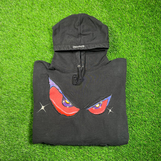 Supreme Eyes Black Hoodie (2021) Size Medium USED x16845
