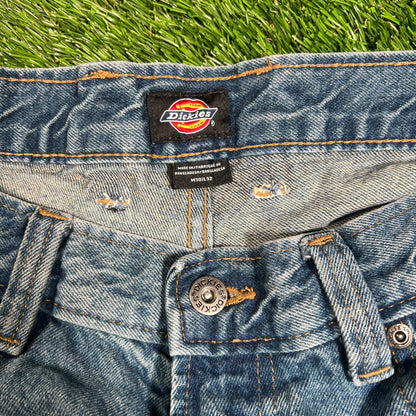 Dickies Wide Leg Blue Denim Jeans Size 30 USED v17994