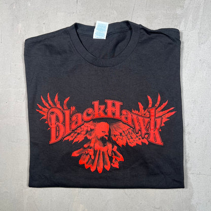 Blackhawk Goodbye Says It All Black Tee Size XL USED v19207