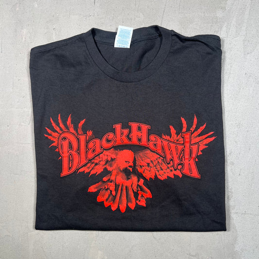 Blackhawk Goodbye Says It All Black Tee Size XL USED v19207