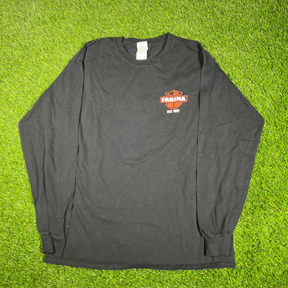 Modern Black Construction Longsleeve Size Large USED v17356