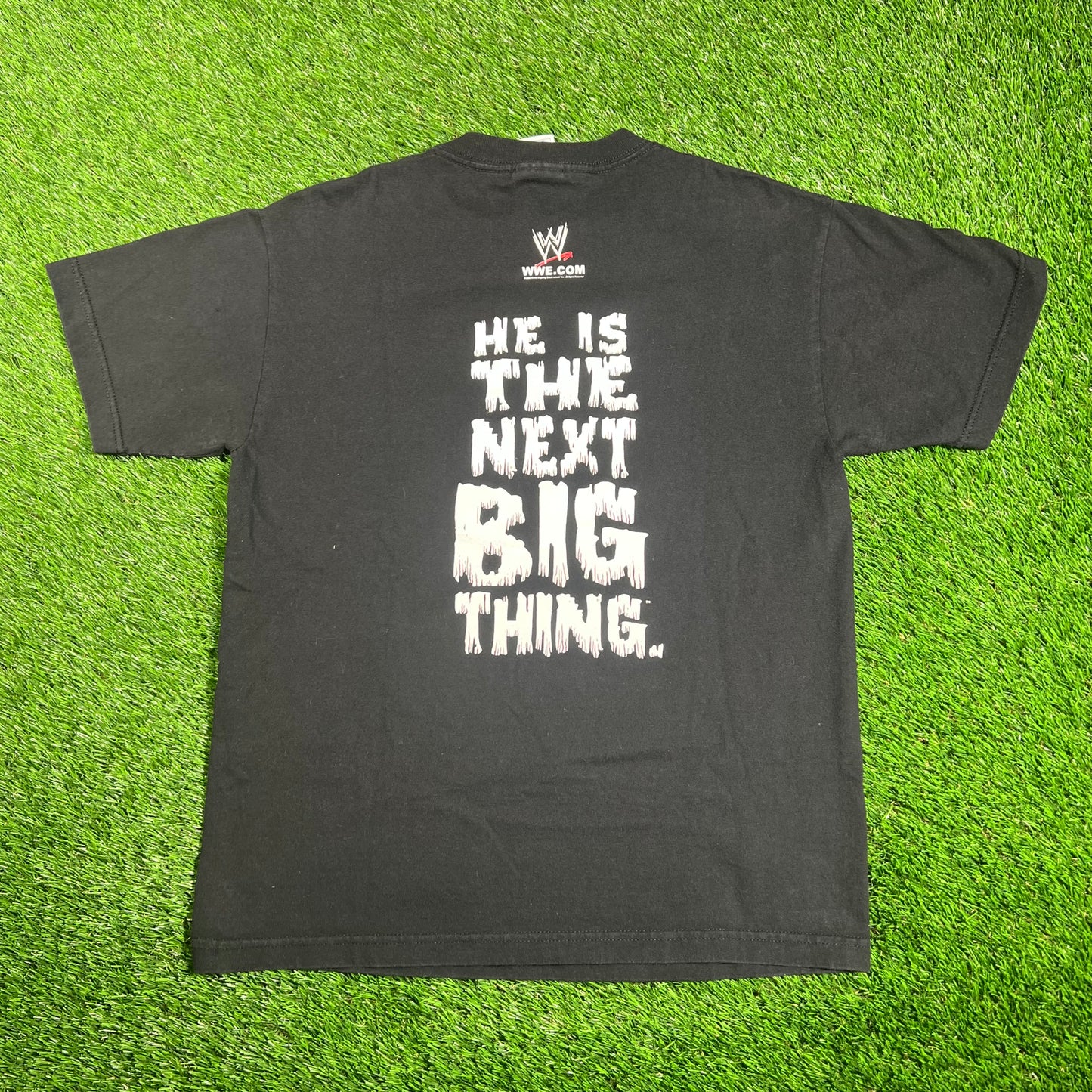 2002 WWE Brock Lesnar "Brock" Black Tee Size Small USED v18152