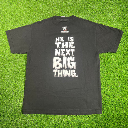 2002 WWE Brock Lesnar "Brock" Black Tee Size Small USED v18152