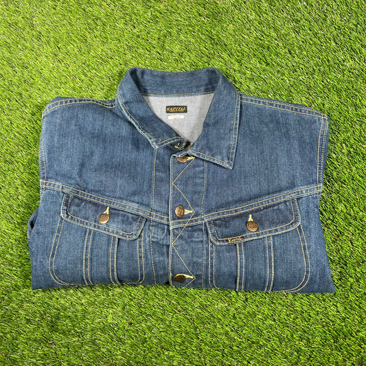 Kapital Smiley Face Denim Jean Jacket Size Medium USED x14912