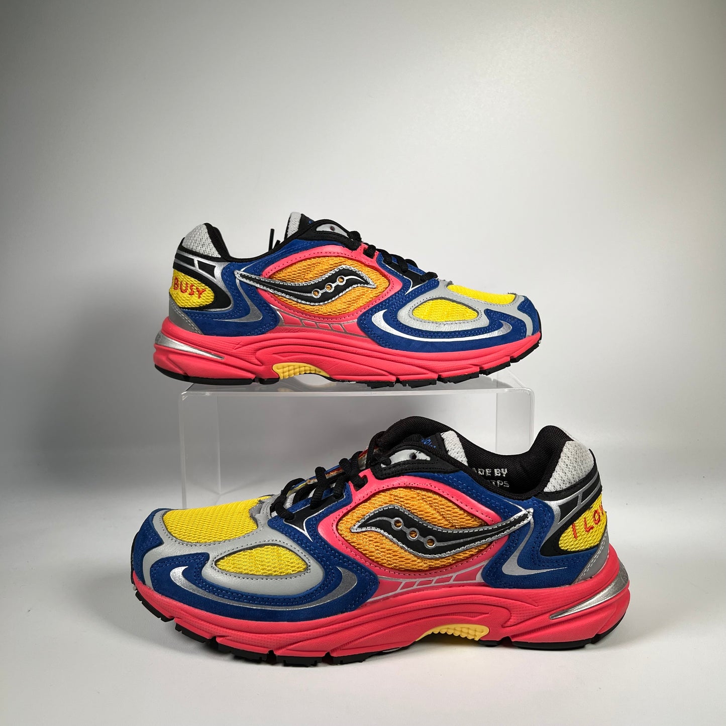 Saucony Grid Jazz 9 Jae Tips "I Love You, But I'm Busy" Size 9.5 USED s18800