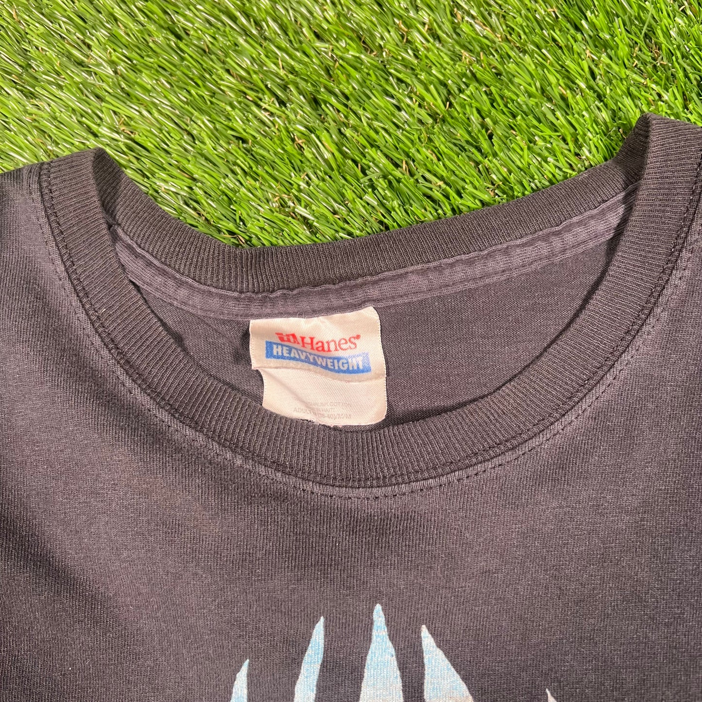 Y2K Mastodon Blood Mountain Washed Black Tee Size Medium USED v18030