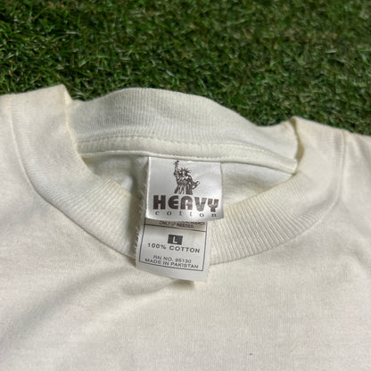 Y2K Ricky Martin Rap Style White Tee Size Large USED v16173