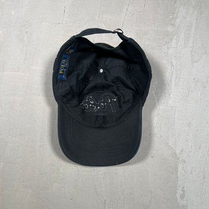 Polo Ralph Lauren Black Logo Hat USED v19202