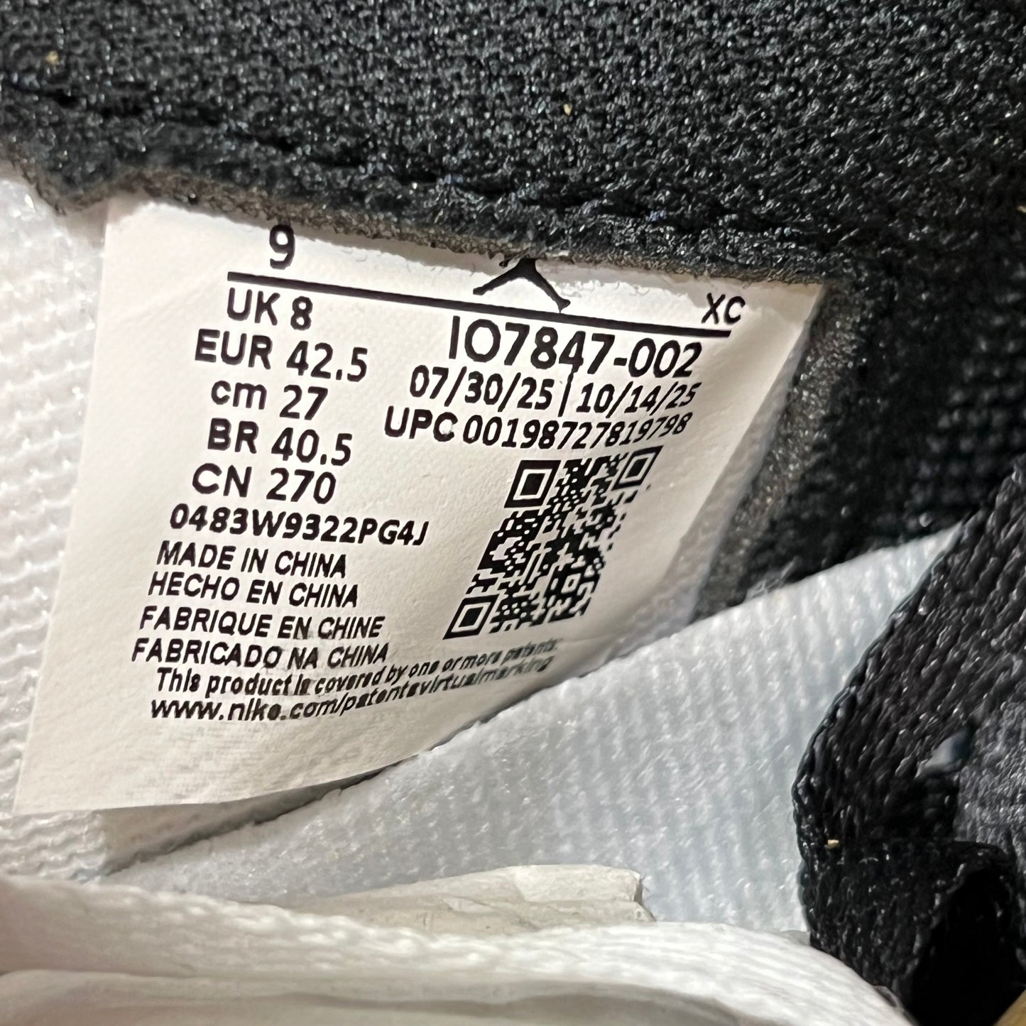 Jordan 1 High Fragment Union Varsity Red Sport Royal (2026) Size 9 NEW s21876