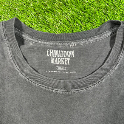 Chinatown Market Emo Nite Day Black Tee Size Large USED x15682