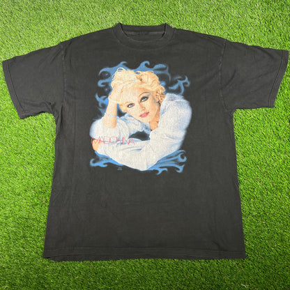 1994 Madonna "Bedtime Stories" Black Tee Size XL USED v16867