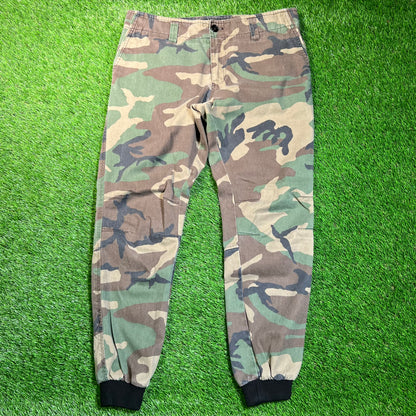 Kith Green Camo Jogger Size 33 USED x16737
