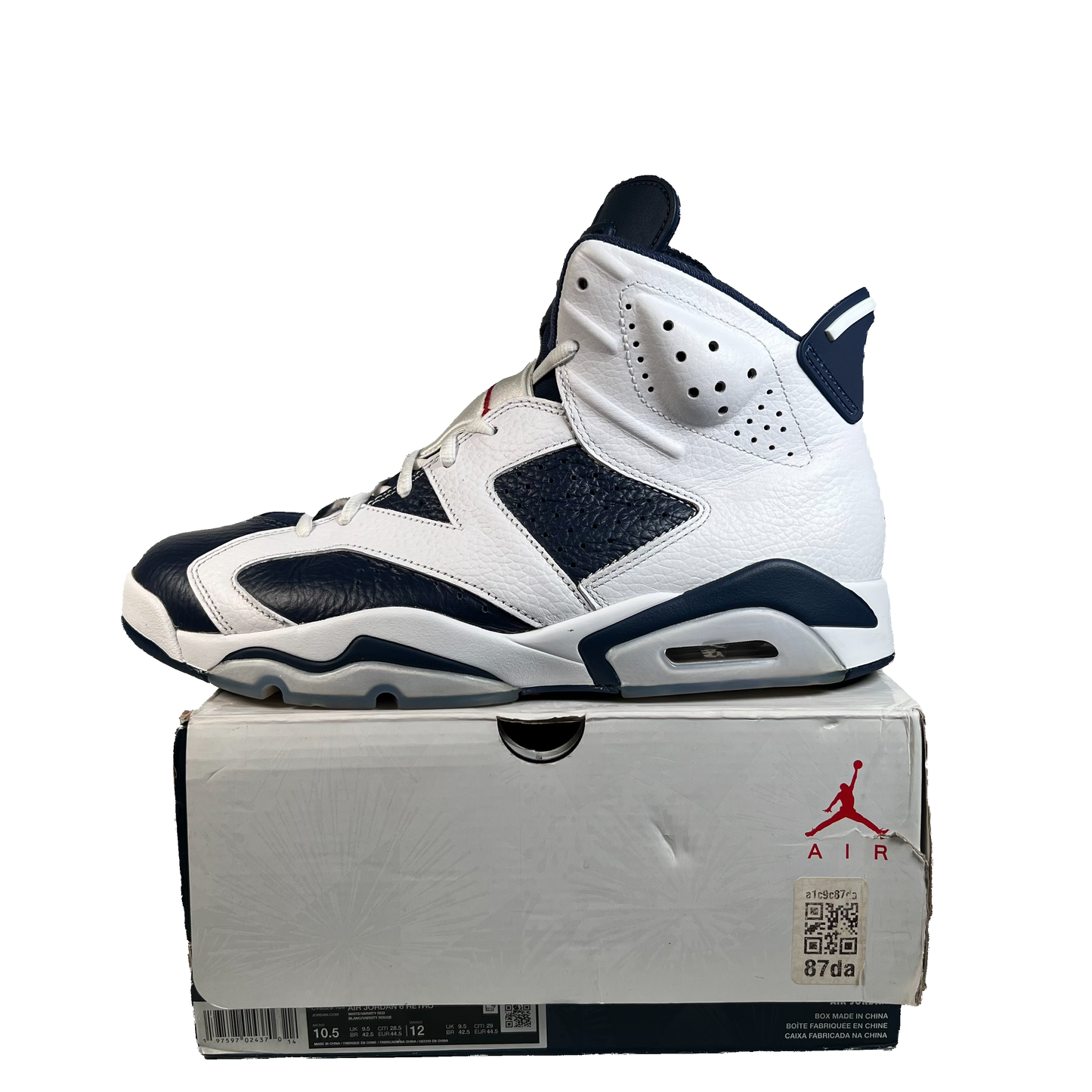 Jordan 6 Olympic (2024) Size 10.5 USED s21969