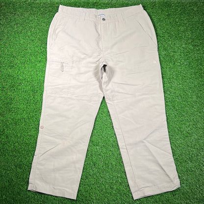 North Face Khaki Tech Pants Size 38 USED v18575