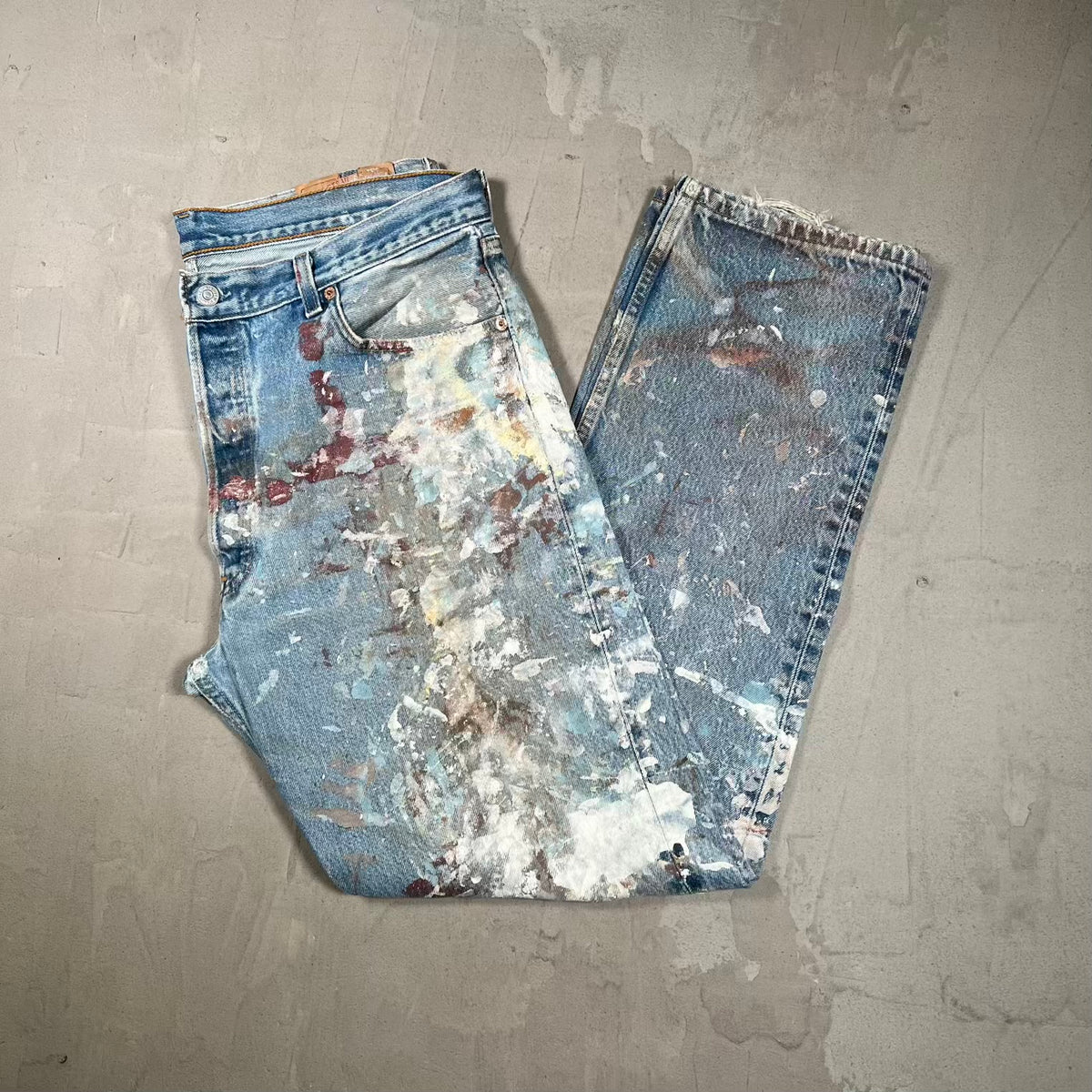 1999 Levi's 501xx Blue Denim Jeans Size 38 USED v20439
