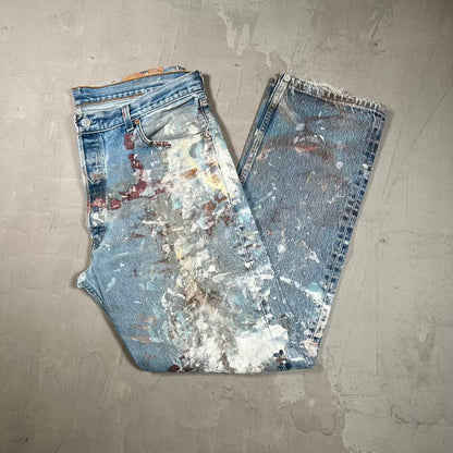 1999 Levi's 501xx Blue Denim Jeans Size 38 USED v20439