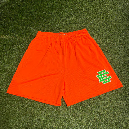 Eric Emanuel Green Logo Orange Shorts Size XL NEW x13450