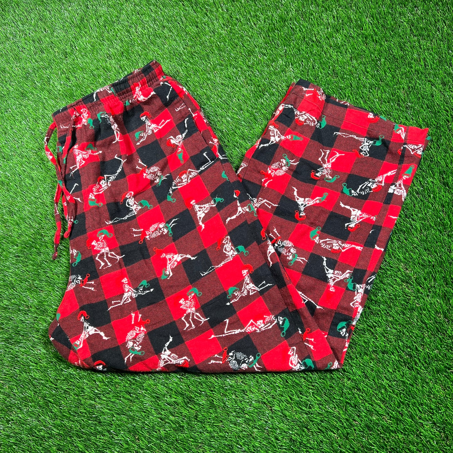 Supreme Hanes Red Holiday Pajama Pants (2025) Size Medium USED x16734