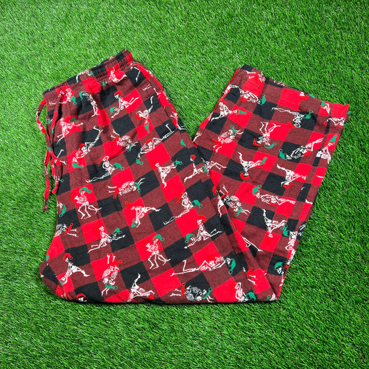 Supreme Hanes Red Holiday Pajama Pants (2025) Size Medium USED x16734