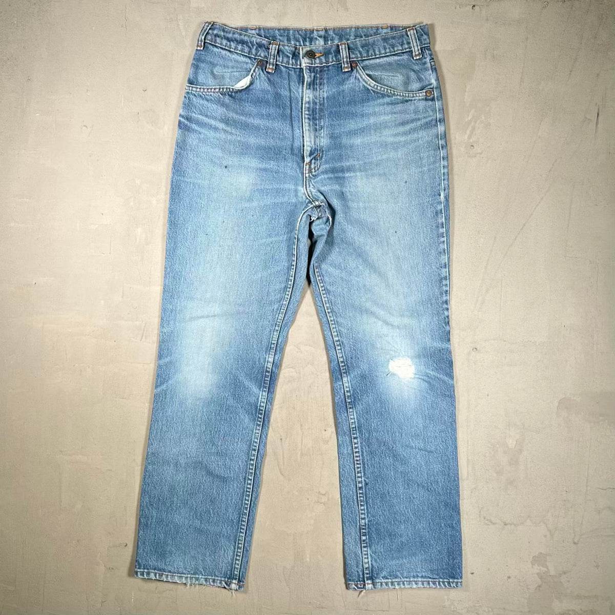 1990s Levi Orange Tab Blue Denim Jeans Size 33 USED v20426