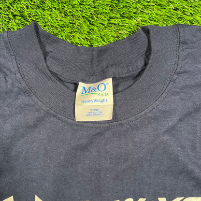 2001 Yankees American League Champs Navy Blue Tee Size XL NEW v18524