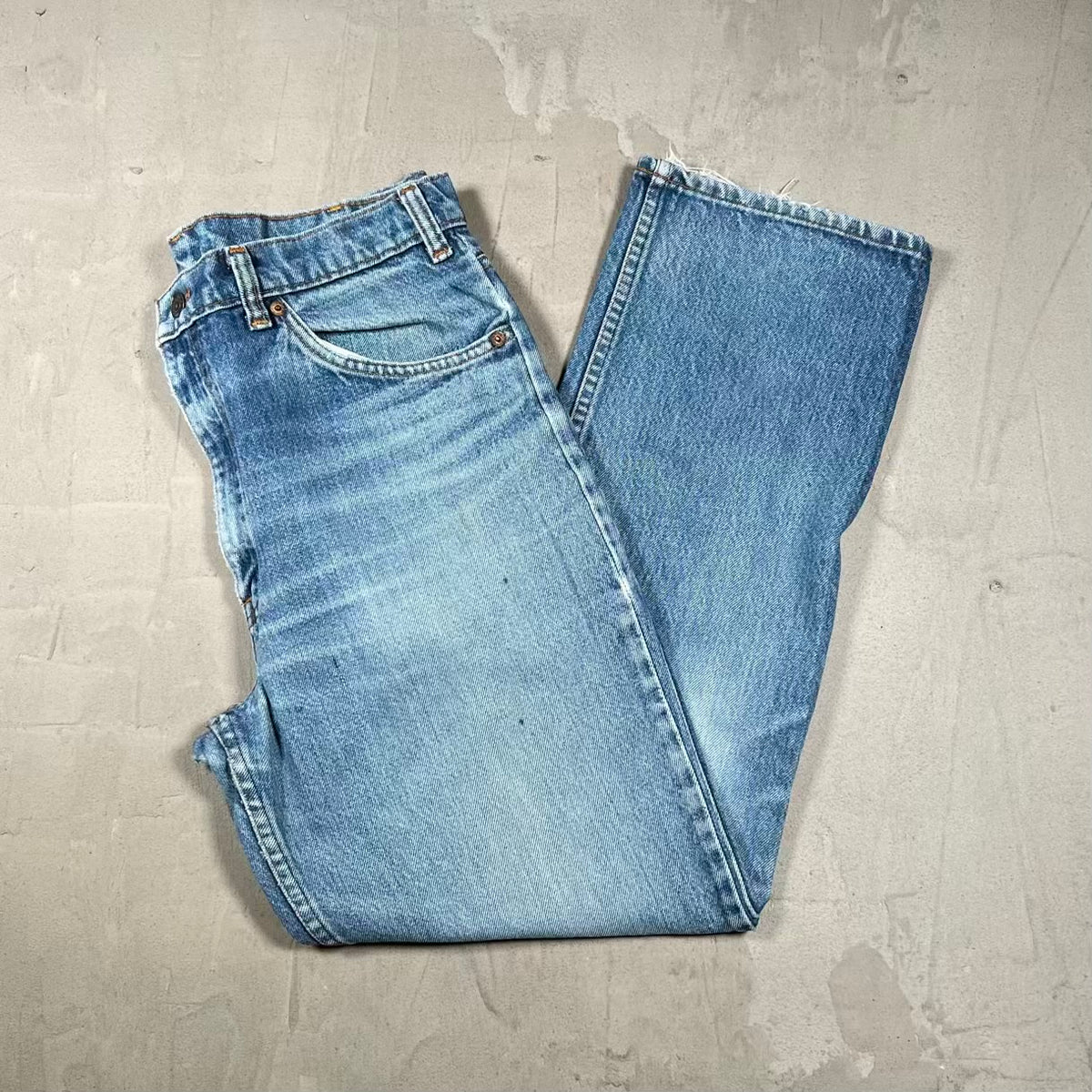 1990s Levi Orange Tab Blue Denim Jeans Size 33 USED v20426